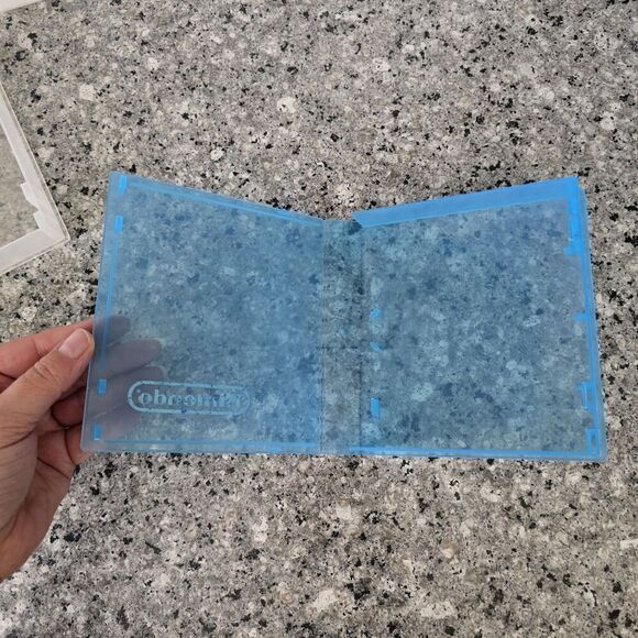 Lot Of 3 Nintendo NES Plastic OEM Hard Clamshell Cartridge Case Clear/Blue - Picture 5 of 9